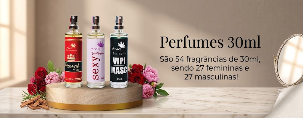 Amei Cosméticos 54 Fragrâncias de 30ml