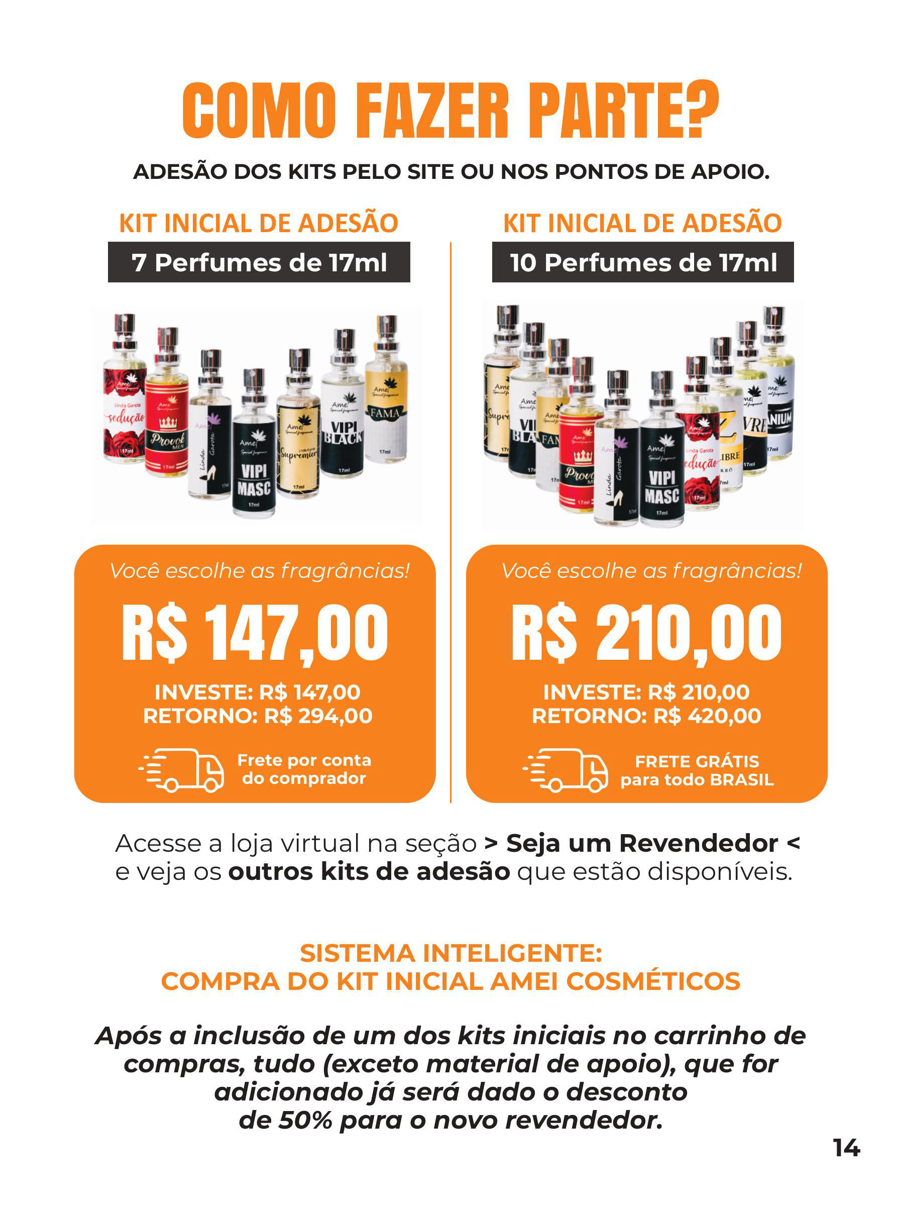 Como Fazer Parte da Amei Cosméticos e Kits de Adesão